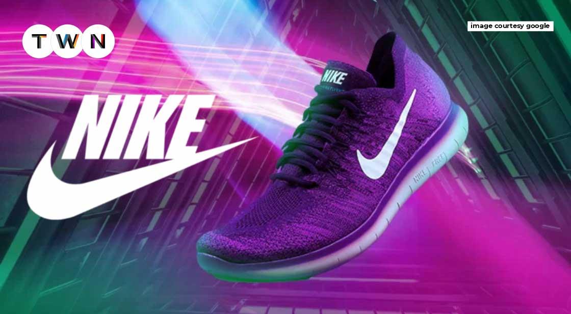 Sponsor Nike promoted its clothing products, such as these shoes