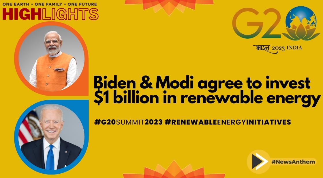 Joe Biden And PM Narendra Modi Unveil $1 Billion Renewable ...