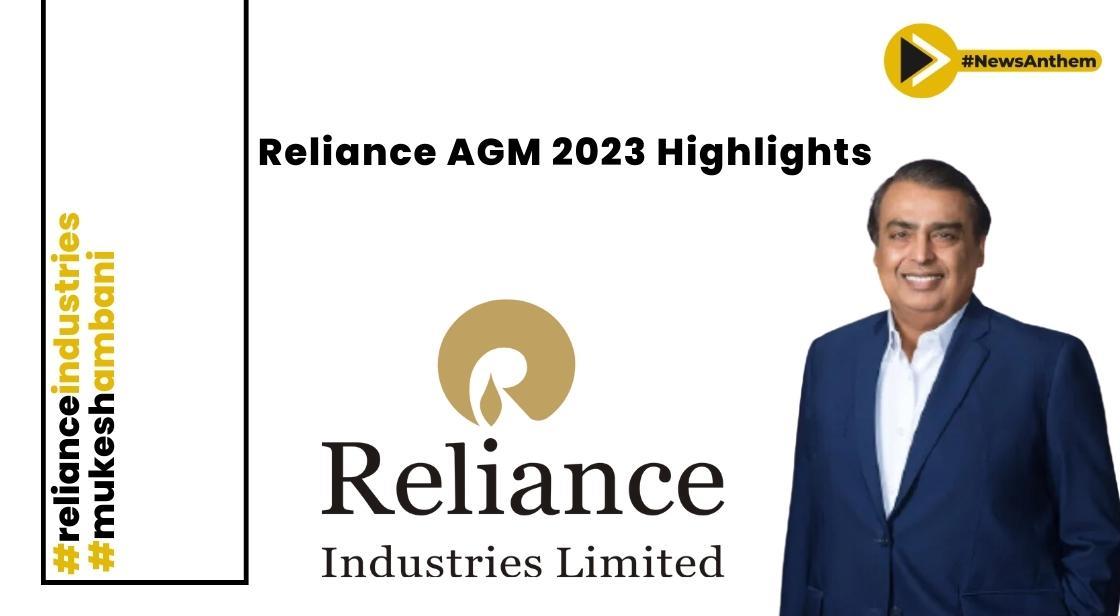 Highlights from Reliance Industries AGM 2023 Key Announcements Unveiled