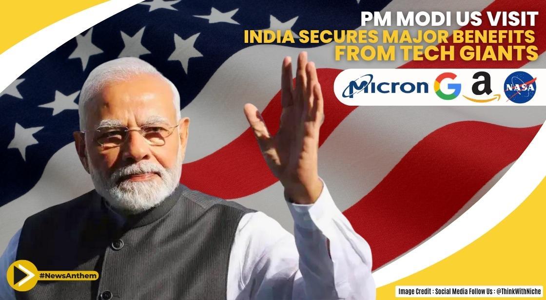 Pm Modi Us Visit India Secures Major Benefits From Tech Giants