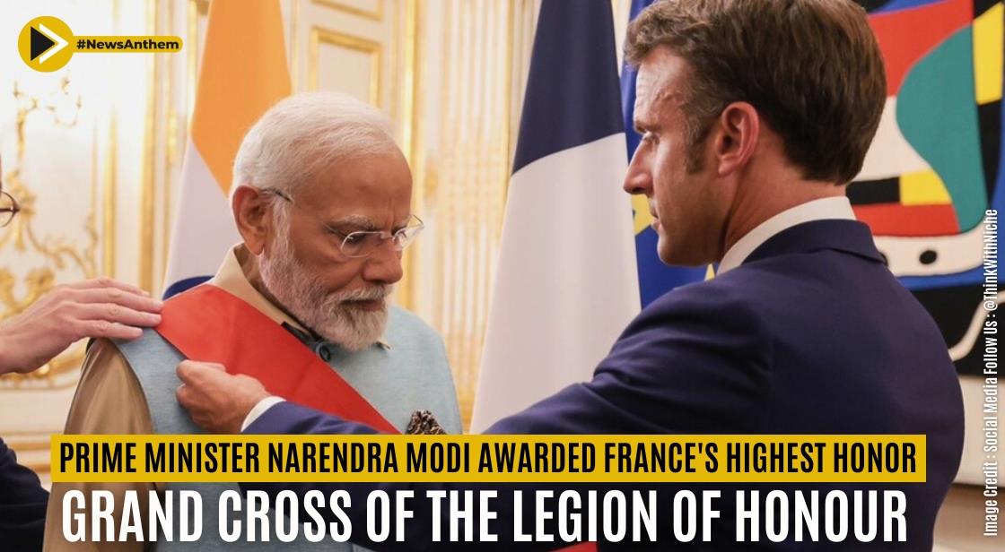 Prime Minister Narendra Modi Awarded France S Highest Honor Grand